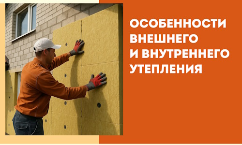 Какие особенности внешнего и внутреннего утепления в Новомосковске