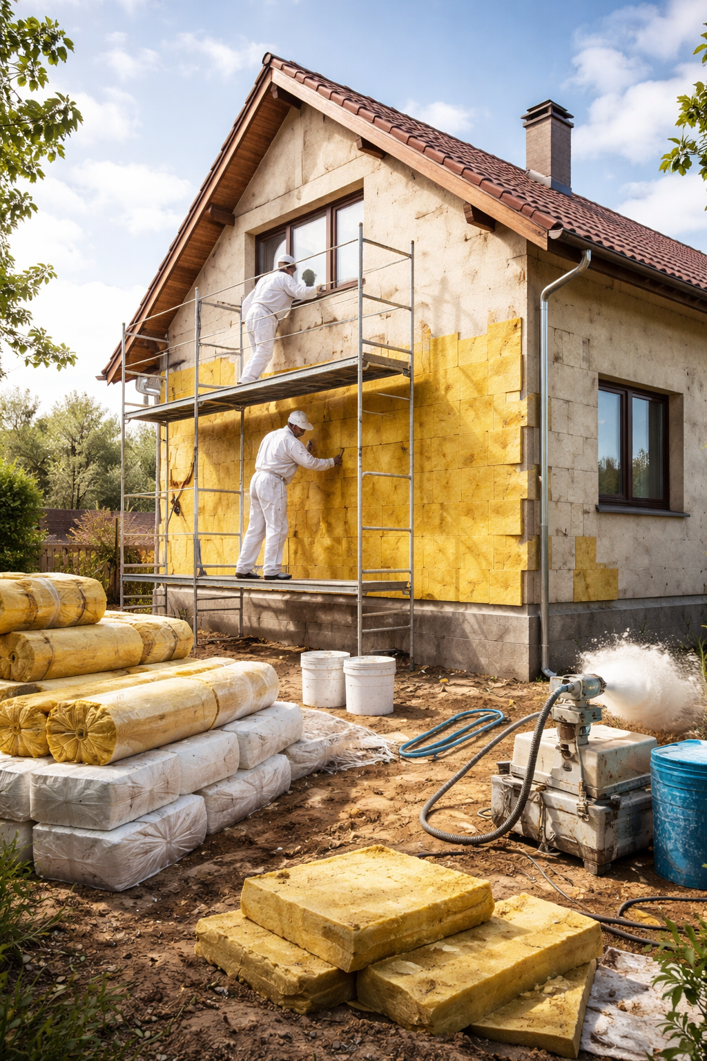 Профессиональное утепление домов в Новомосковске — тепло, надежность, экономия