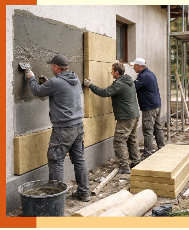 Утепление частного дома в Новомосковске — тепло, экономия и надежность