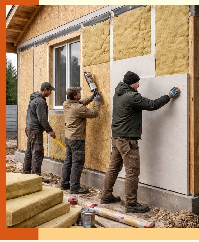 Профессиональное утепление дома из SIP-панелей в Новомосковске