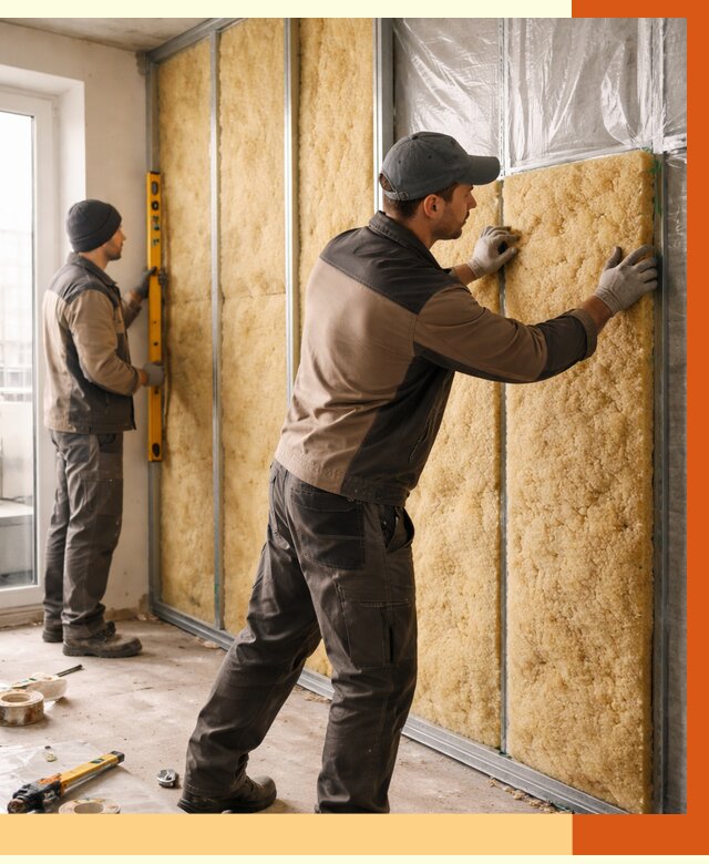 Утепление квартиры изнутри в Новомосковске от 4491 руб. за м2 | Проф. работы ТепломастерНвм