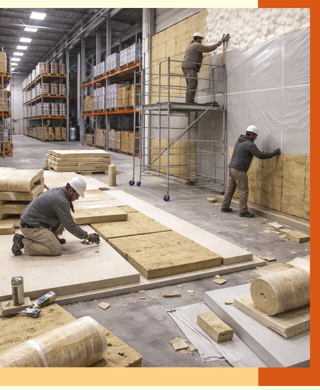 Утепление складского терминала в Новомосковске от 7744 руб./м² под ключ | ТепломастерНвм