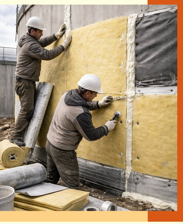 Утепление резервуара в Новомосковске от 28394 руб/м2 — монтаж ППУ и комплекс под ключ | ТепломастерНвм