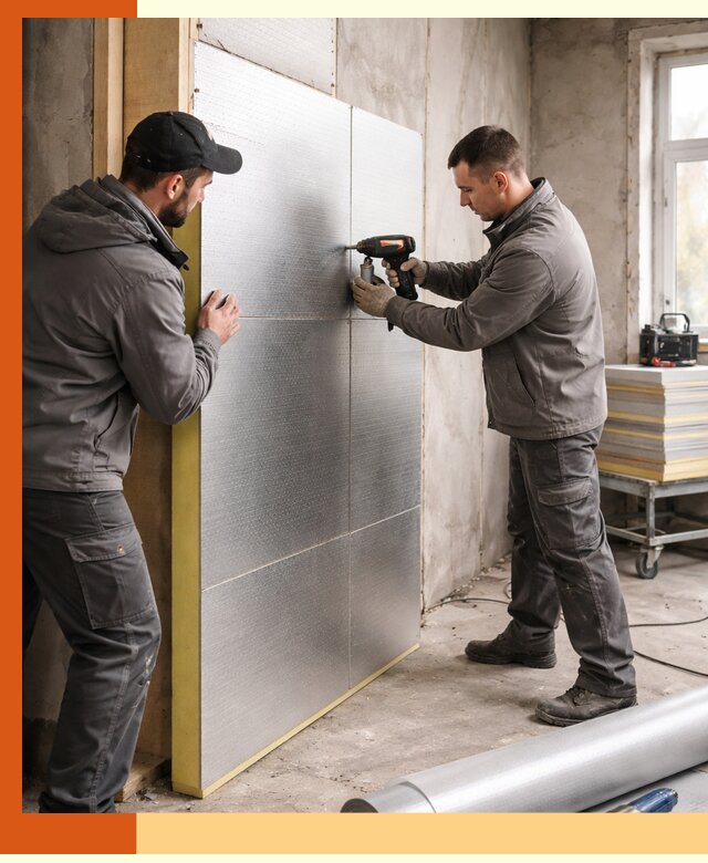 Утепление PIR панелями домов и зданий в Новомосковске