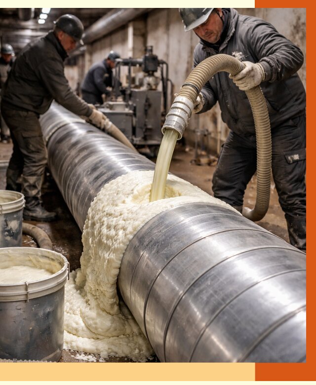 Утепление теплотрассы жидкой теплоизоляцией в Новомосковске от 4337 руб. | ТепломастерНвм